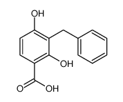 3-benzyl-2,4-dihydroxybenzoic acid Structure
