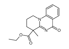 4-ethoxycarbonyl-4-methyl-1,2,3,4-tetrahydro-6H-pyrido[1,2-a]quinazolin-6-one结构式