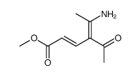 methyl 4-acetyl-5-aminohexa-2,4-dienoate Structure