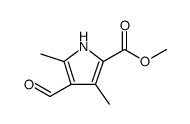 1H-Pyrrole-2-carboxylic acid, 4-formyl-3,5-dimethyl-, methyl ester结构式