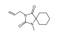 3-Allyl-1-methyl-1,3-diazaspiro[4.5]decane-2,4-dione Structure