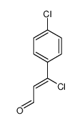(2Z)-3-Chloro-3-(4-chlorophenyl)prop-2-enal Structure