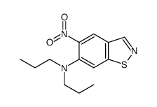 5-nitro-N,N-dipropyl-1,2-benzothiazol-6-amine结构式