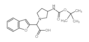Benzofuran-2-yl-(3-Boc-amino-pyrrolidin-1-yl)-acetic acid picture