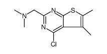 Thieno[2,3-d]pyrimidine-2-methanamine, 4-chloro-N,N,5,6-tetramethyl Structure