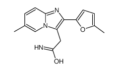 2-[6-methyl-2-(5-methylfuran-2-yl)imidazo[1,2-a]pyridin-3-yl]acetamide结构式
