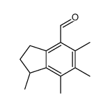 1,5,6,7-tetramethyl-2,3-dihydro-1H-indene-4-carbaldehyde Structure