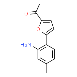 1-[5-(2-AMINO-4-METHYL-PHENYL)-FURAN-2-YL]-ETHANONE结构式