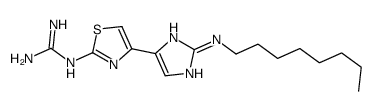 2-[4-[2-(octylamino)-1H-imidazol-5-yl]-1,3-thiazol-2-yl]guanidine Structure