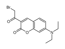 3-(2-bromoacetyl)-7-(diethylamino)chromen-2-one Structure