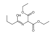 diethyl 2-(butanoylamino)propanedioate Structure