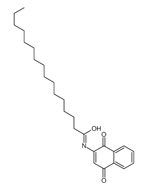 N-(1,4-dioxonaphthalen-2-yl)hexadecanamide结构式