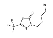 3-(4-bromobutyl)-5-(trifluoromethyl)-1,3,4-thiadiazol-2-one结构式