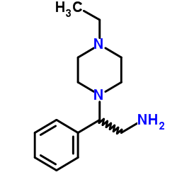 2-(4-ETHYL-PIPERAZIN-1-YL)-2-PHENYL-ETHYLAMINE structure