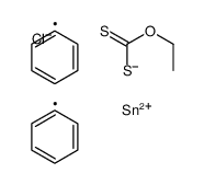 O-ethyl [chloro(diphenyl)stannyl]sulfanylmethanethioate结构式