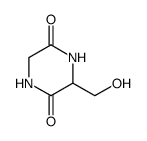2,5-Piperazinedione, 3-(hydroxymethyl)- (6CI,7CI,9CI) structure