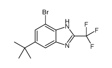 4-bromo-6-tert-butyl-2-(trifluoromethyl)-1H-benzimidazole Structure