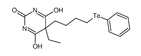 5-ethyl-5-(4-phenyltellanylbutyl)-1,3-diazinane-2,4,6-trione结构式