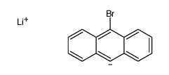 lithium,10-bromo-9H-anthracen-9-ide结构式