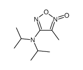 4-methyl-5-oxido-N,N-di(propan-2-yl)-1,2,5-oxadiazol-5-ium-3-amine Structure