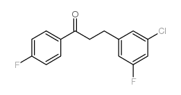 3-(3-CHLORO-5-FLUOROPHENYL)-4'-FLUOROPROPIOPHENONE结构式