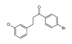 4'-BROMO-3-(3-CHLOROPHENYL)PROPIOPHENONE结构式
