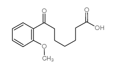 7-(2-methoxyphenyl)-7-oxoheptanoic acid structure