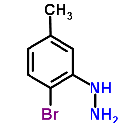 (2-bromo-5-Methylphenyl)hydrazine hydrochloride结构式