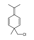 3-(chloromethyl)-3-methyl-6-propan-2-ylidenecyclohexa-1,4-diene结构式