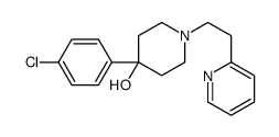 4-(4-chlorophenyl)-1-(2-pyridin-2-ylethyl)piperidin-4-ol结构式