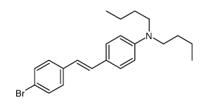 4-[2-(4-bromophenyl)ethenyl]-N,N-dibutylaniline Structure