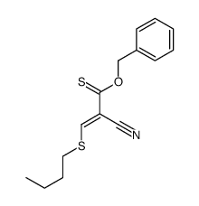 O-benzyl 3-butylsulfanyl-2-cyanoprop-2-enethioate Structure