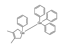 1H-Germole, 2,5-dihydro-3,4-dimethyl-1-phenyl-1-(triphenylgermyl)结构式