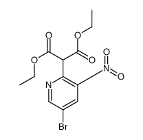 Diethyl (5-bromo-3-nitro-2-pyridinyl)malonate structure