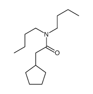 N,N-dibutyl-2-cyclopentylacetamide Structure