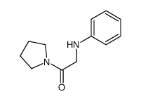 2-anilino-1-pyrrolidin-1-ylethanone结构式