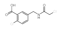 Benzoic acid,2-chloro-5-[[(2-chloroacetyl)amino]methyl]- structure