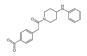 1-(4-anilinopiperidin-1-yl)-2-(4-nitrophenyl)ethanone Structure