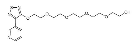 penta(ethylene glycol) [3-(pyrid-3-yl)-1,2,5-thiadiazol-4-yl] ether Structure