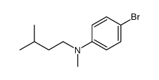 4-bromo-N-methyl-N-(3-methylbutyl)aniline Structure