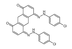 4,5-bis[(4-chlorophenyl)hydrazinylidene]-9,10-dihydroanthracene-1,8-dione Structure