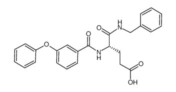 N1-benzyl-N2-(3-phenoxybenzoyl)-L-α-glutamine Structure