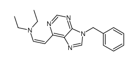 2-(9-benzylpurin-6-yl)-N,N-diethylethenamine Structure