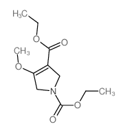 diethyl 4-methoxy-2,5-dihydropyrrole-1,3-dicarboxylate结构式