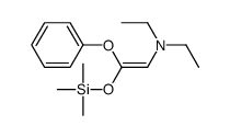 N,N-diethyl-2-phenoxy-2-trimethylsilyloxyethenamine结构式