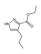 1H-PYRAZOLE-3-CARBOXYLIC ACID, 4-PROPYL-, ETHYL ESTER Structure