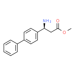 METHYL (3S)-3-AMINO-3-(4-PHENYLPHENYL)PROPANOATE Structure