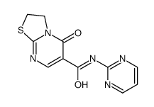 5-oxo-N-pyrimidin-2-yl-2,3-dihydro-[1,3]thiazolo[3,2-a]pyrimidine-6-carboxamide结构式