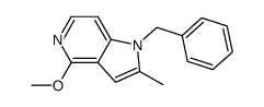 1-benzyl-4-methoxy-2-methyl-1H-pyrrolo[3,2-c]pyridine结构式