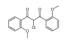 1,3-Propanedione, 2-chloro-1,3-bis(2-methoxyphenyl) structure